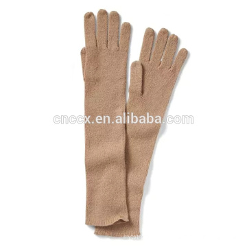 PK17ST041 China fornecedor atacado preço Cashmere Ribbed Glove